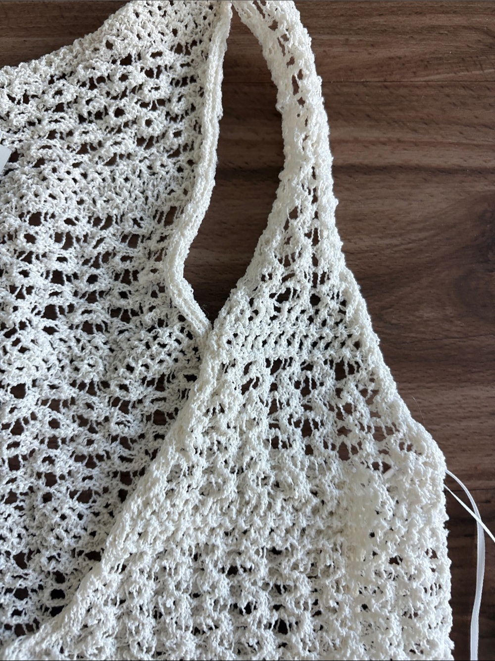Women’s Cream Crochet Swim Cover-Up Tank Dress H&M - Picture 4 of 5
